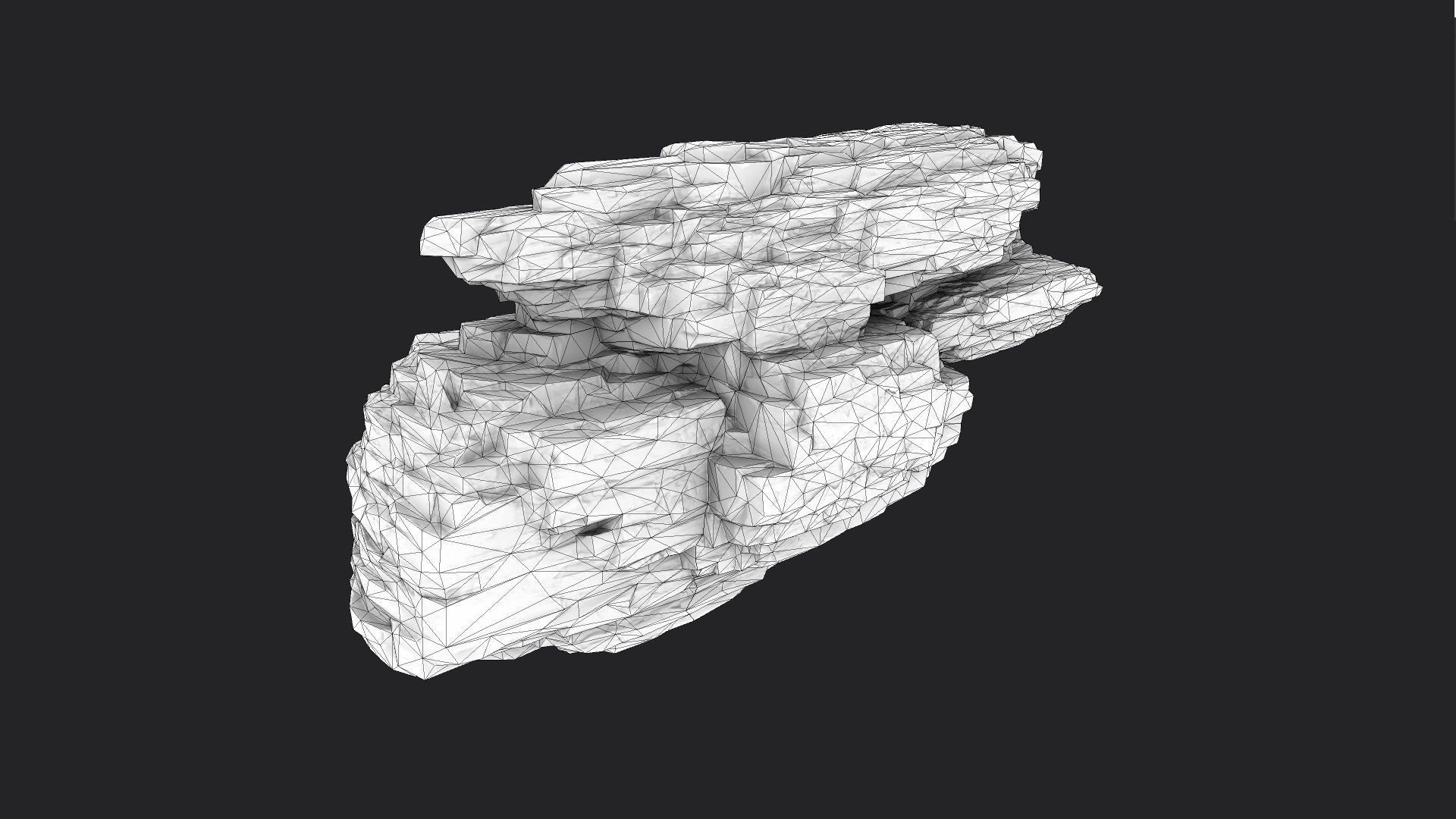 Rock 8-1 Low-poly 3D model_8