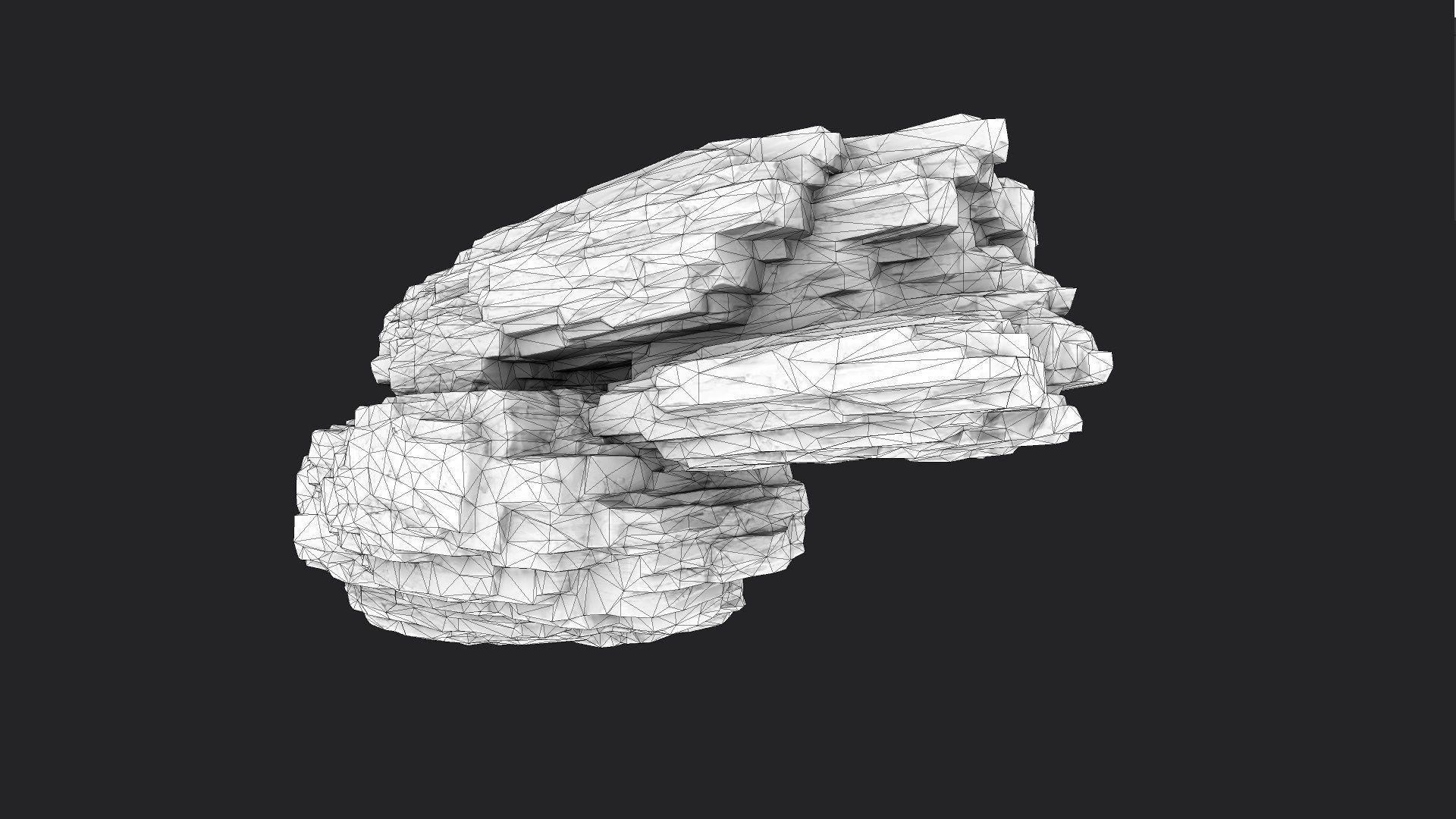 Rock 8-1 Low-poly 3D model_6