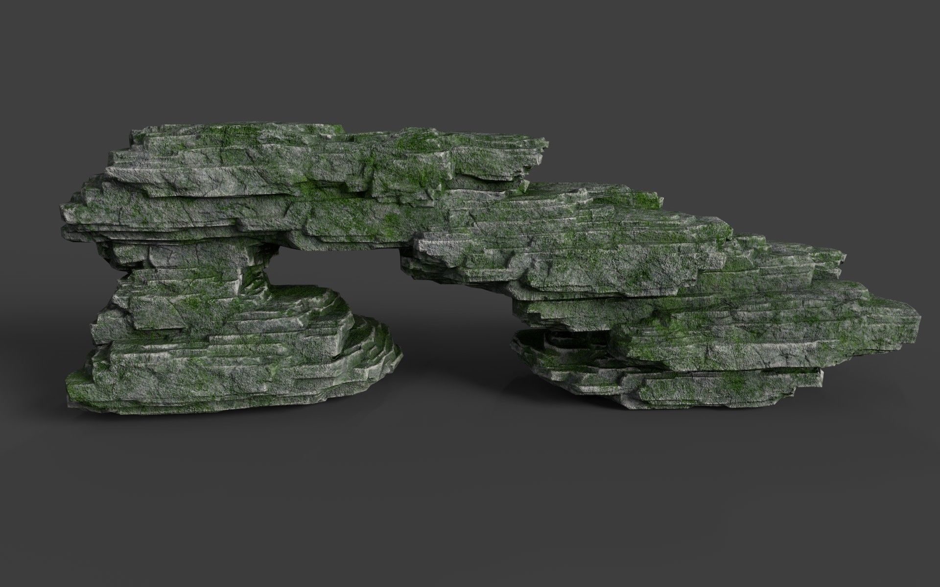 Rock 8-2 Low-poly 3D model_4