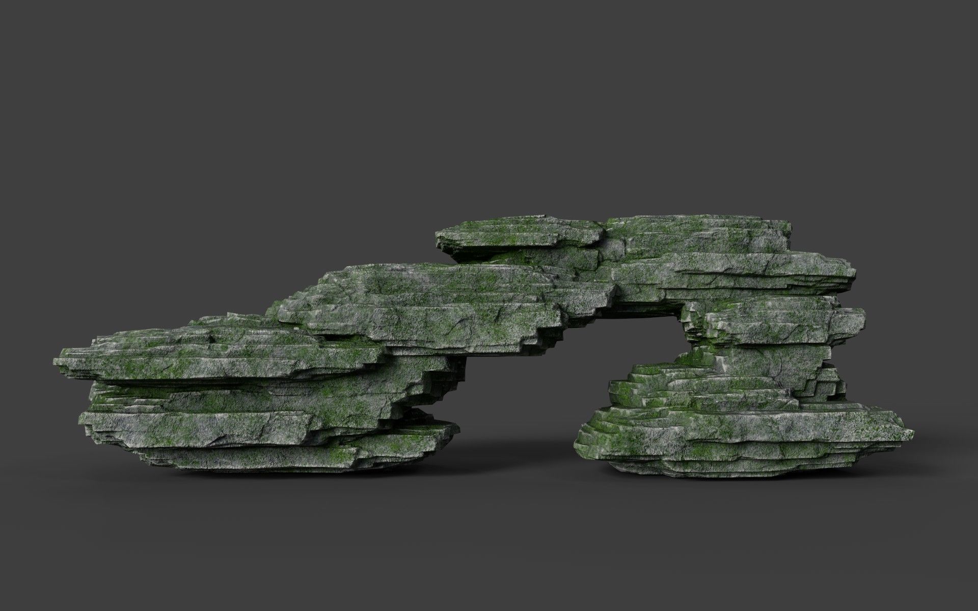 Rock 8-2 Low-poly 3D model_2
