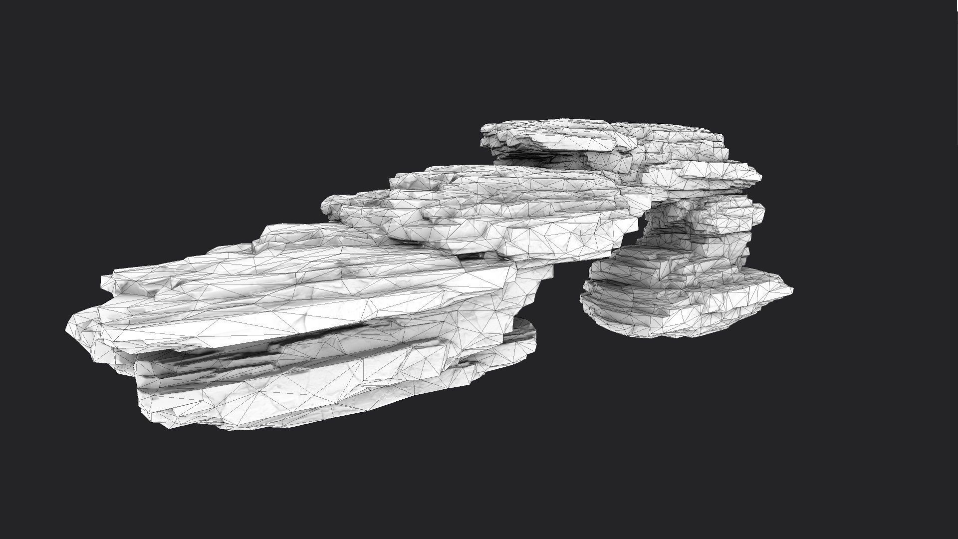 Rock 8-2 Low-poly 3D model_6