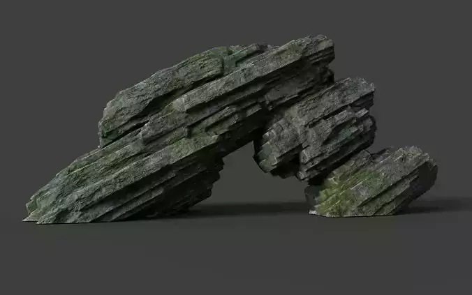 Rock 8-3 Low-poly 3D model