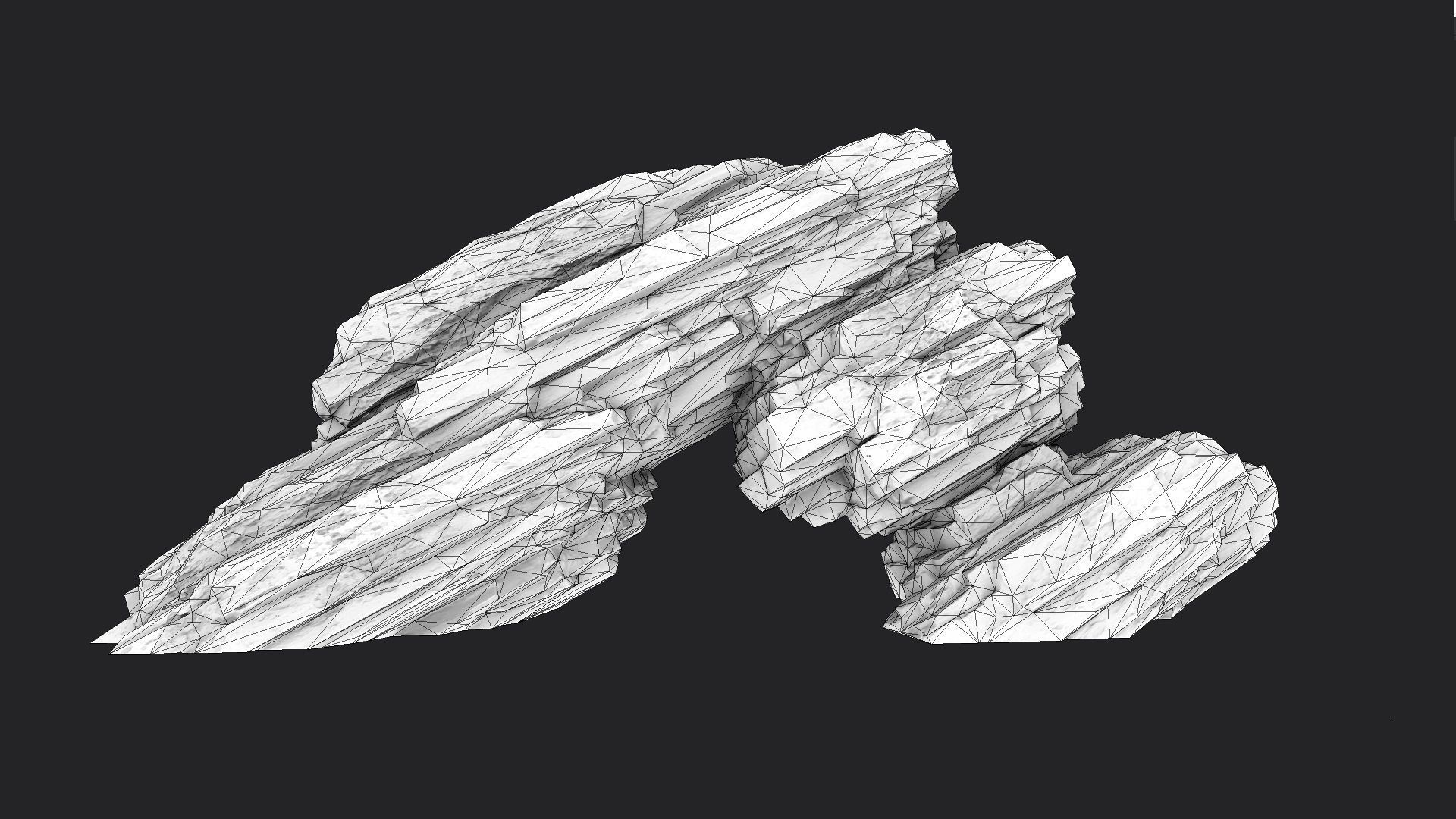 Rock 8-3 Low-poly 3D model_8