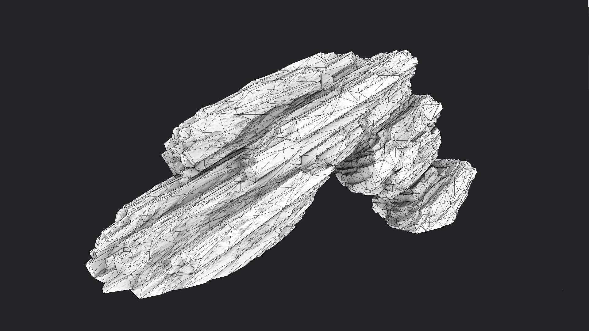 Rock 8-3 Low-poly 3D model_9