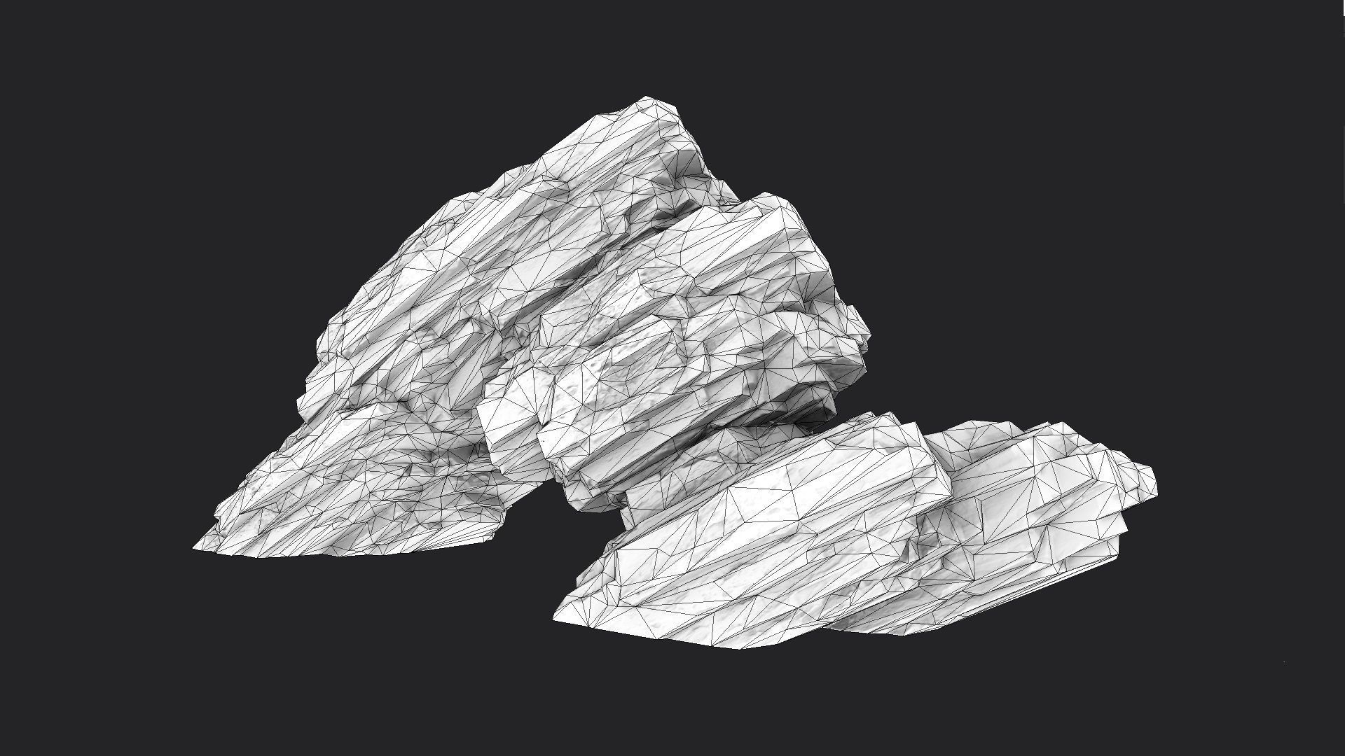Rock 8-3 Low-poly 3D model_7