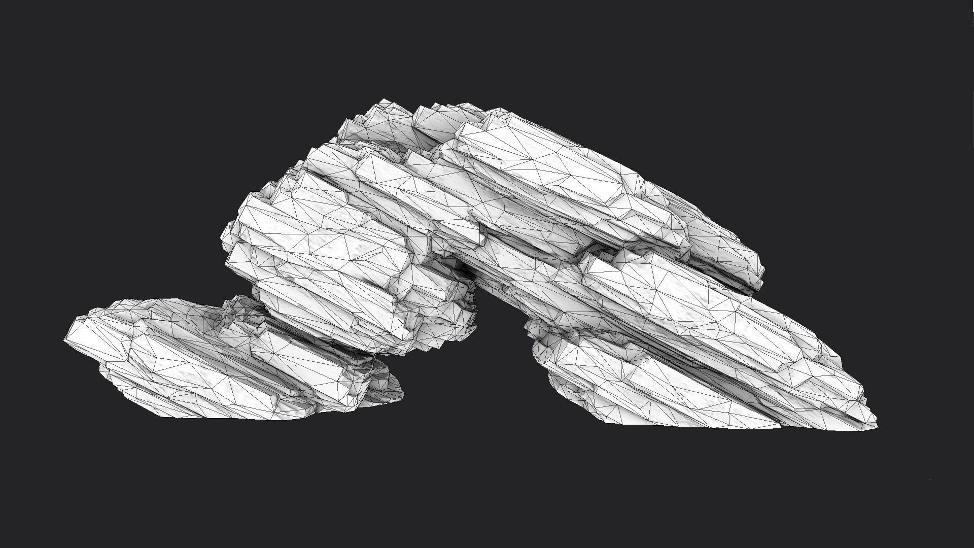 Rock 8-3 Low-poly 3D model_5