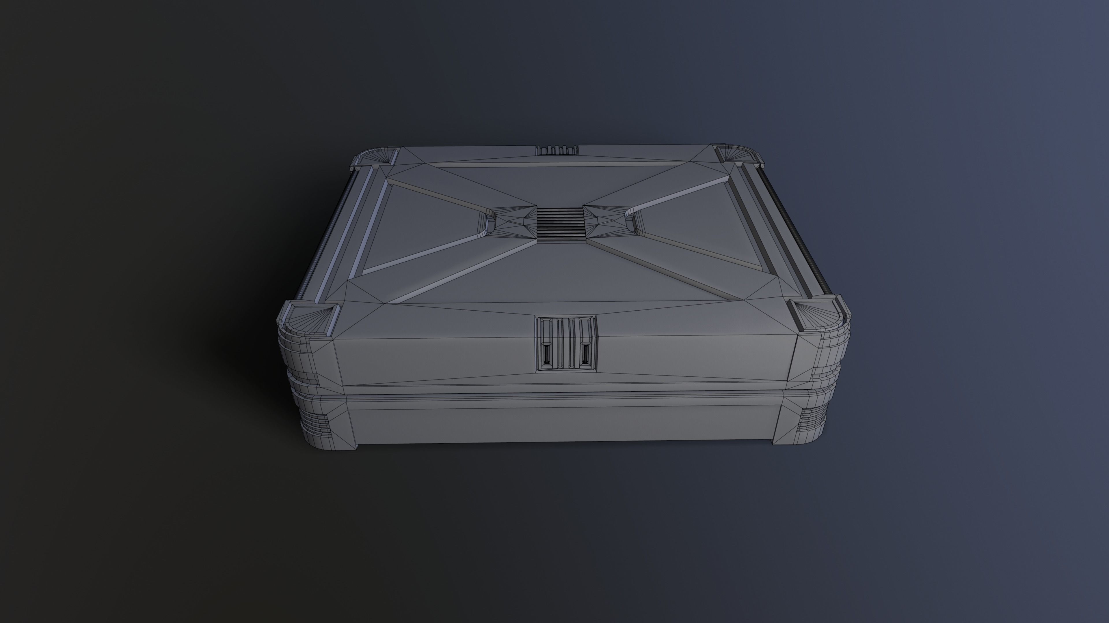 Sci-Fi Crate 6 Low-poly 3D model_4
