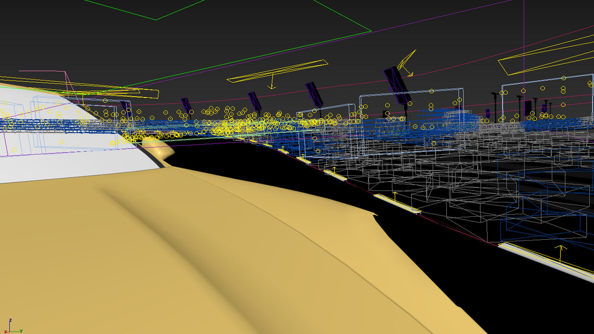 Night Drifting Car Track Vehicle Ride Drift Race Light 3D model_8