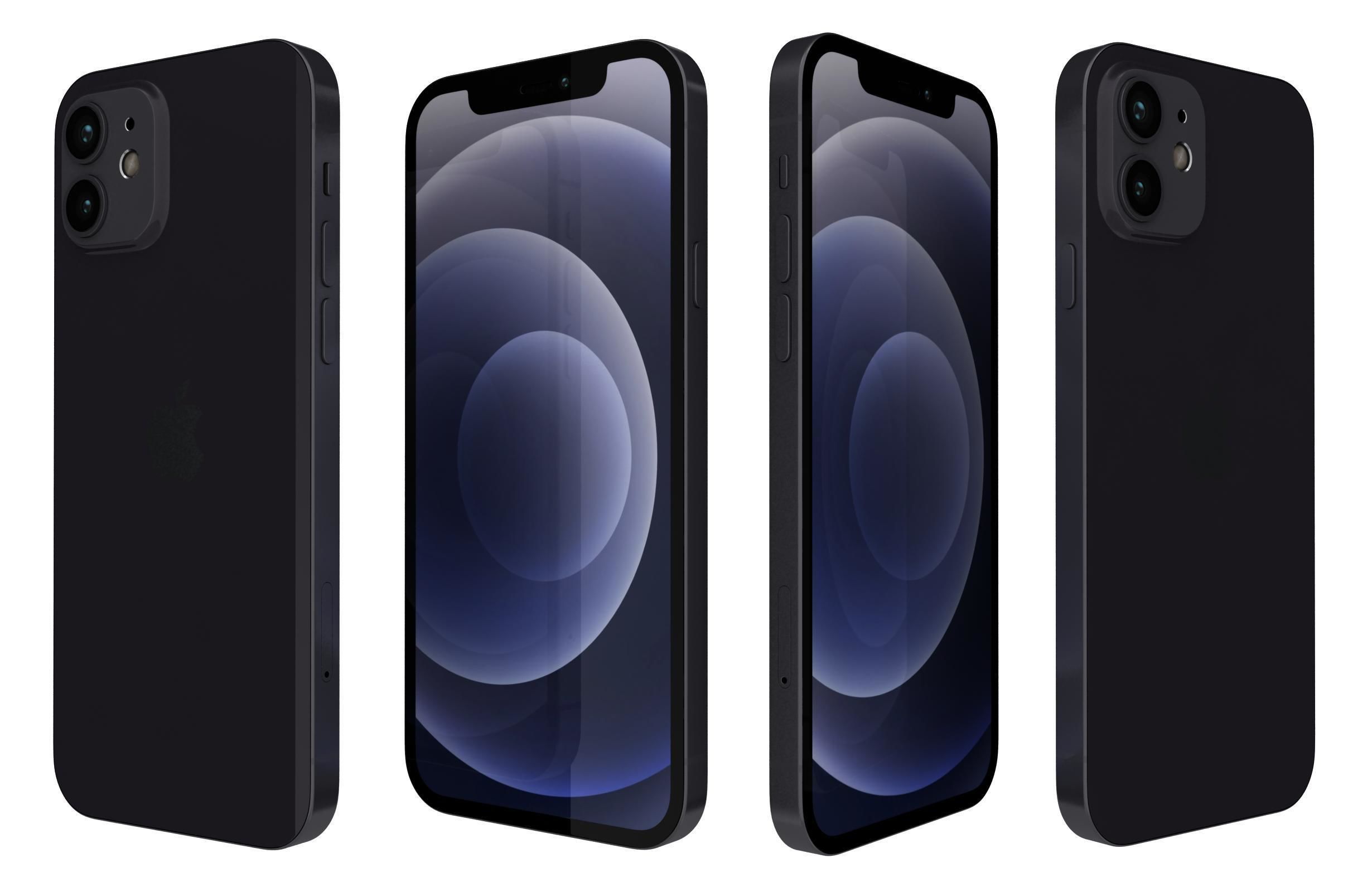 Apple iPhone 12 And Mini 3D model_40