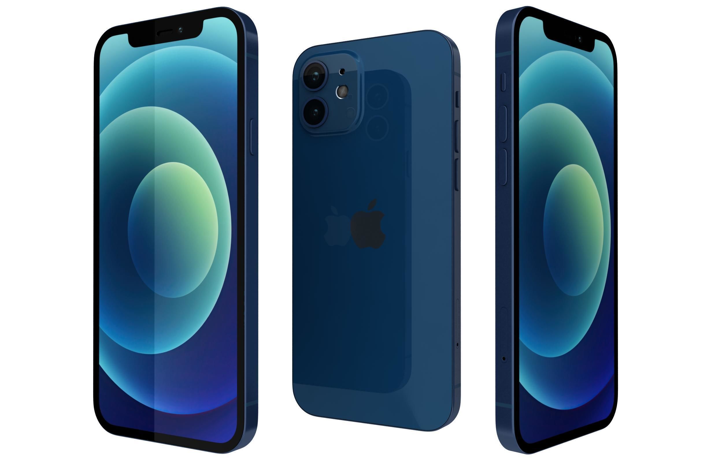 Apple iPhone 12 And Mini 3D model_3