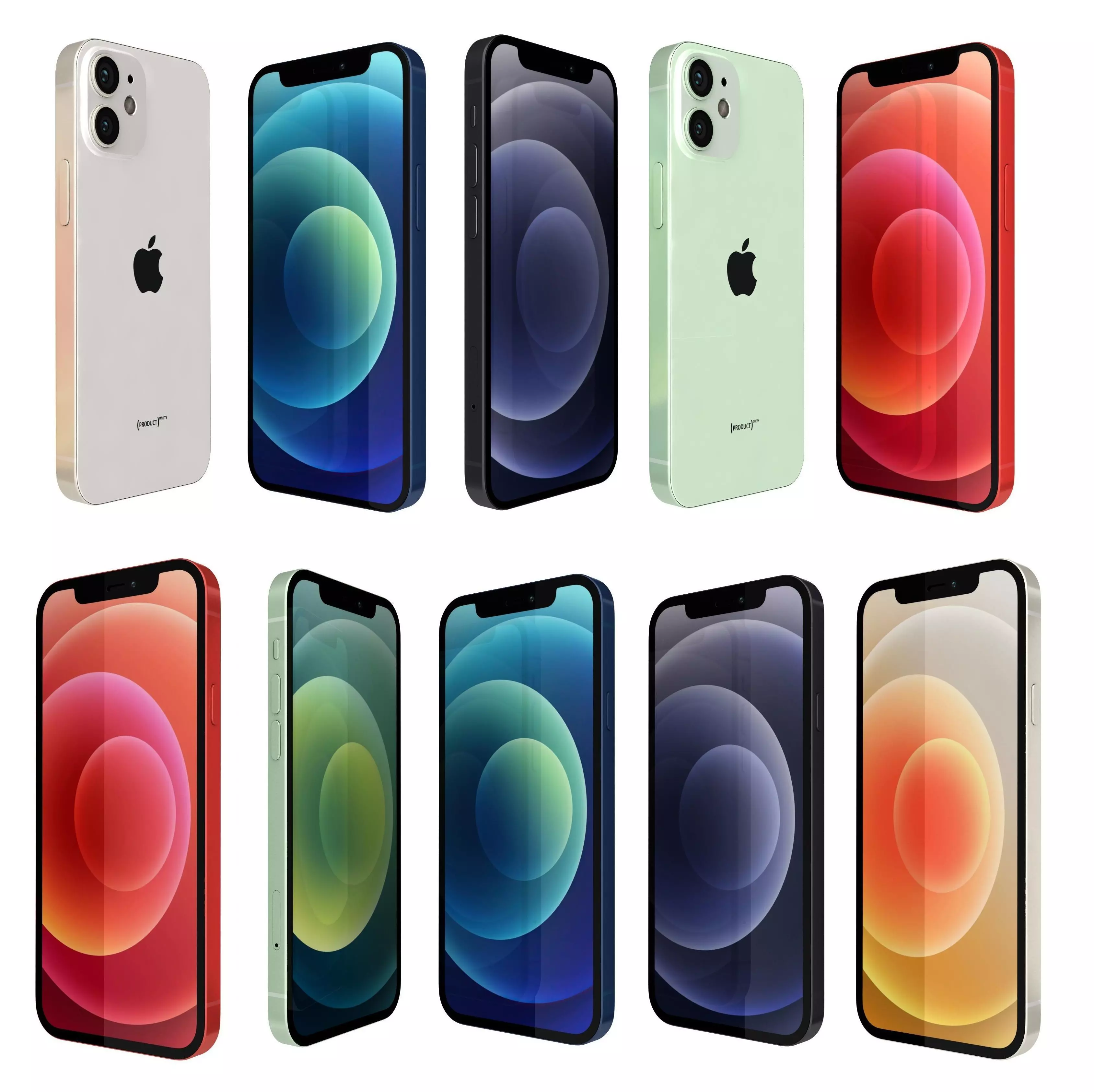 Apple iPhone 12 And Mini 3D model_0