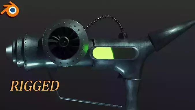 Despicable Me Gru Gun Free low-poly 3D model