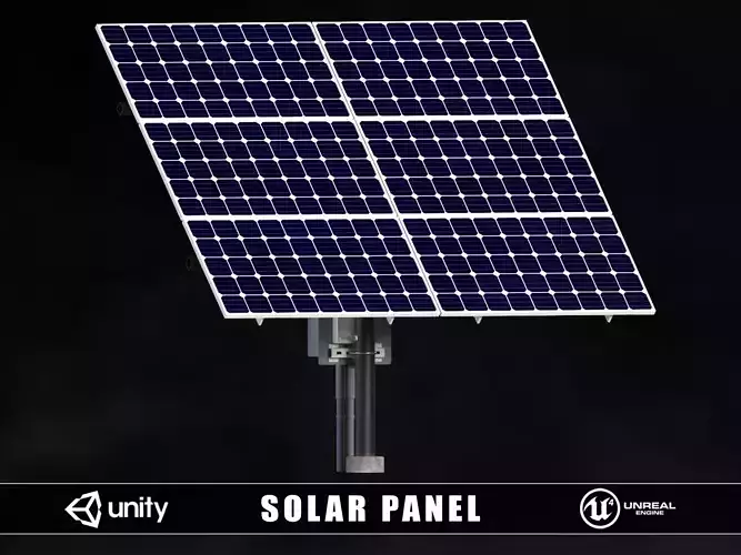 Solar Panel Low-poly 3D model