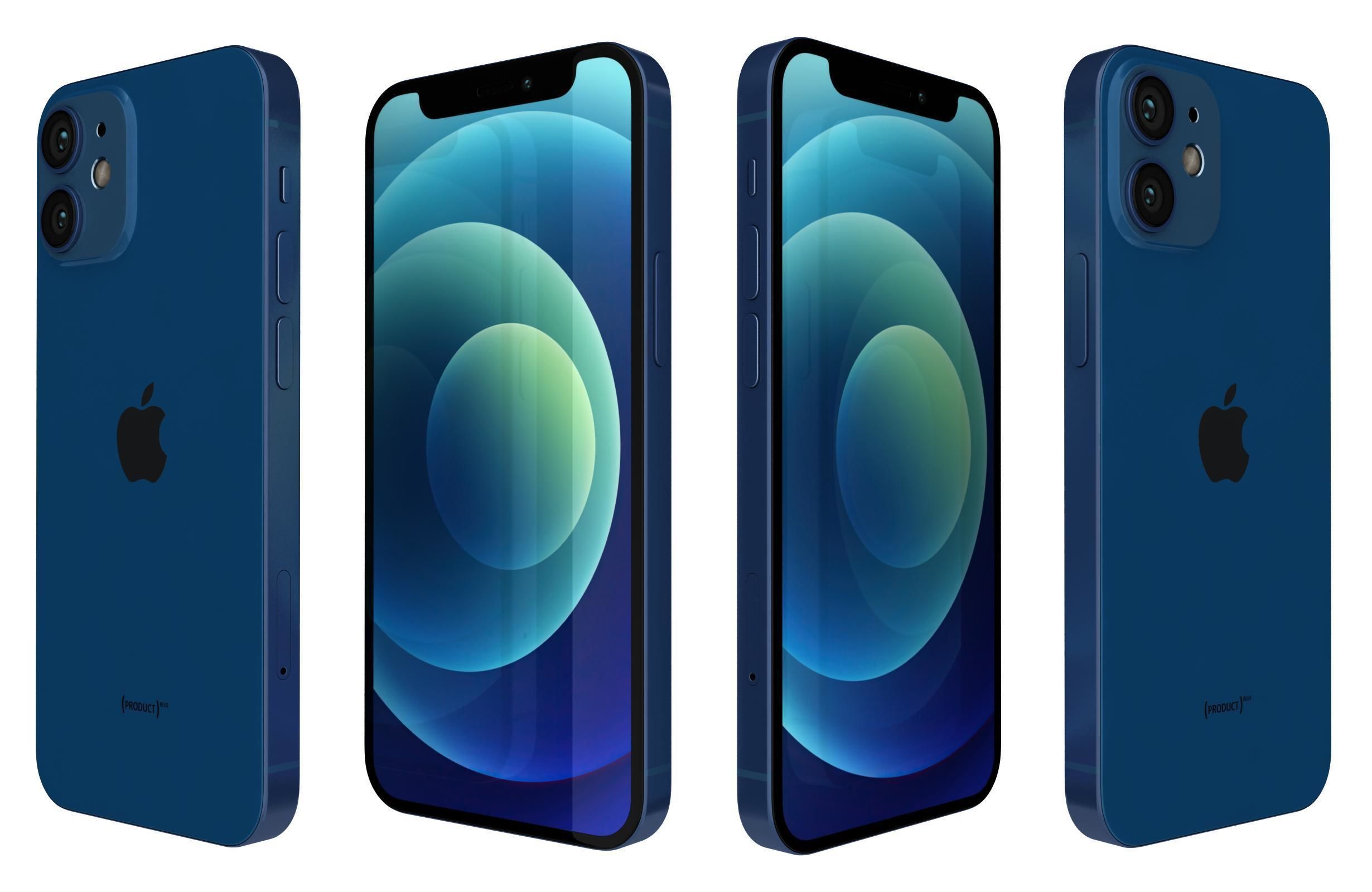 Apple iPhone 12 Mini And Pro Max 3D model_10