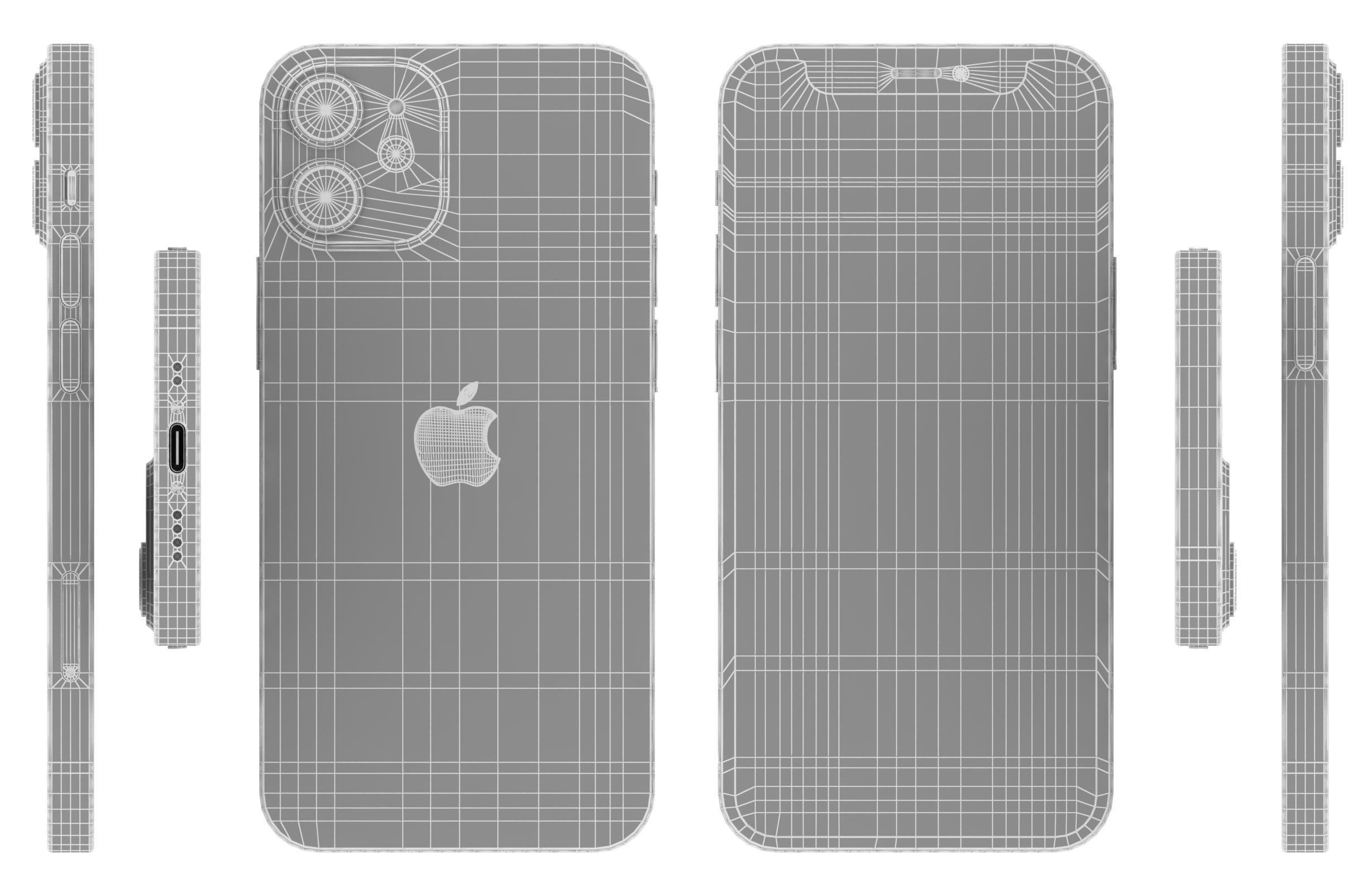 Apple iPhone 12 Mini And Pro Max 3D model_21