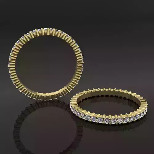 Diamond Basket Infinity Band 1mm50 Mix Size