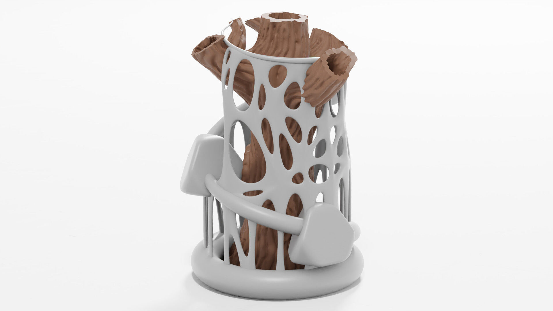 Tree Flower Vase 3D print model_10