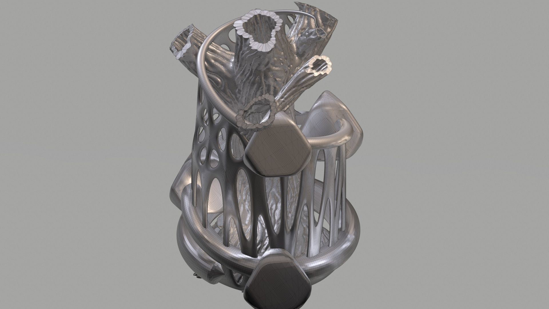 Tree Flower Vase 3D print model_18