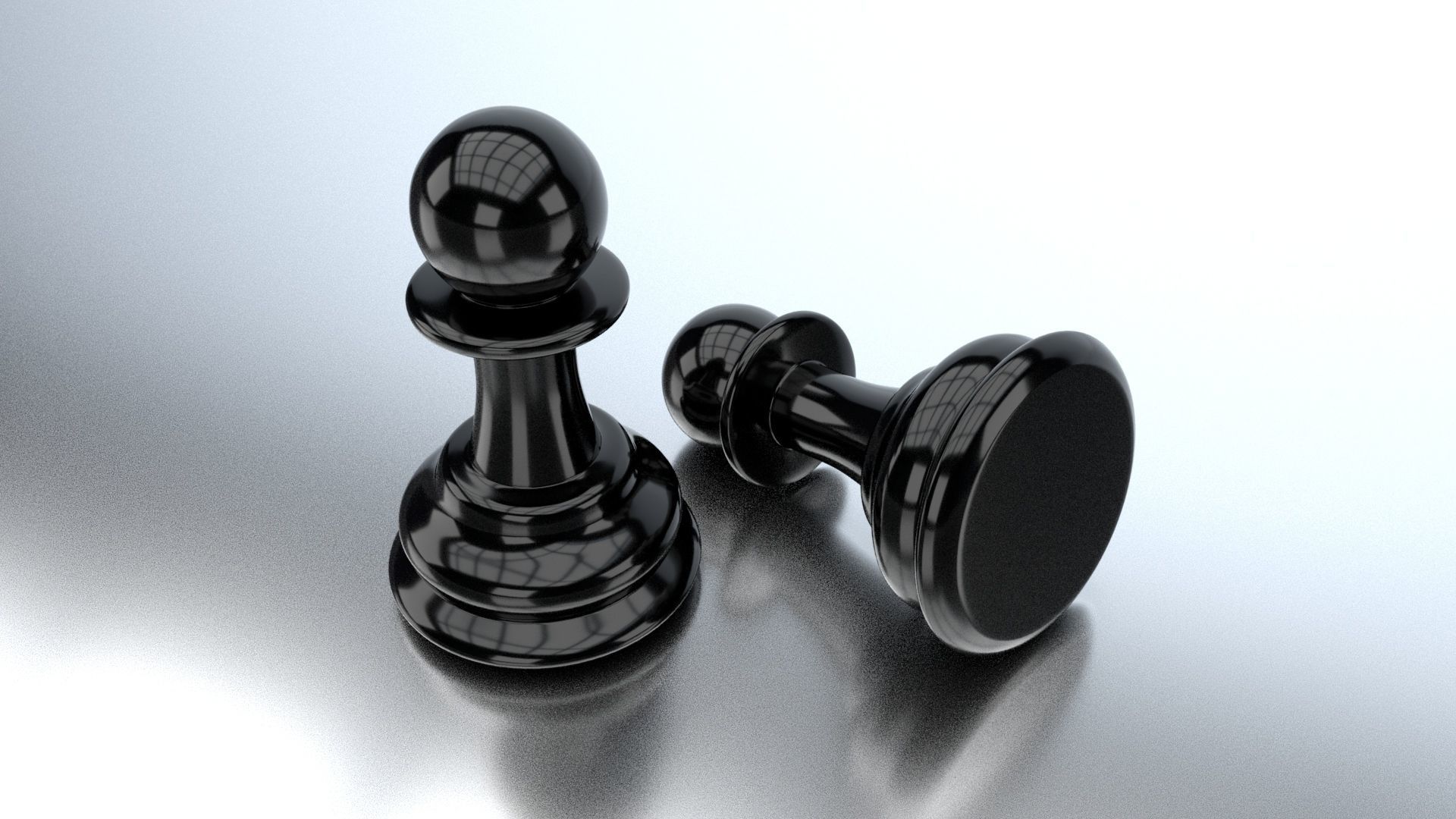 Pawn Chess Piece Free 3D model_2