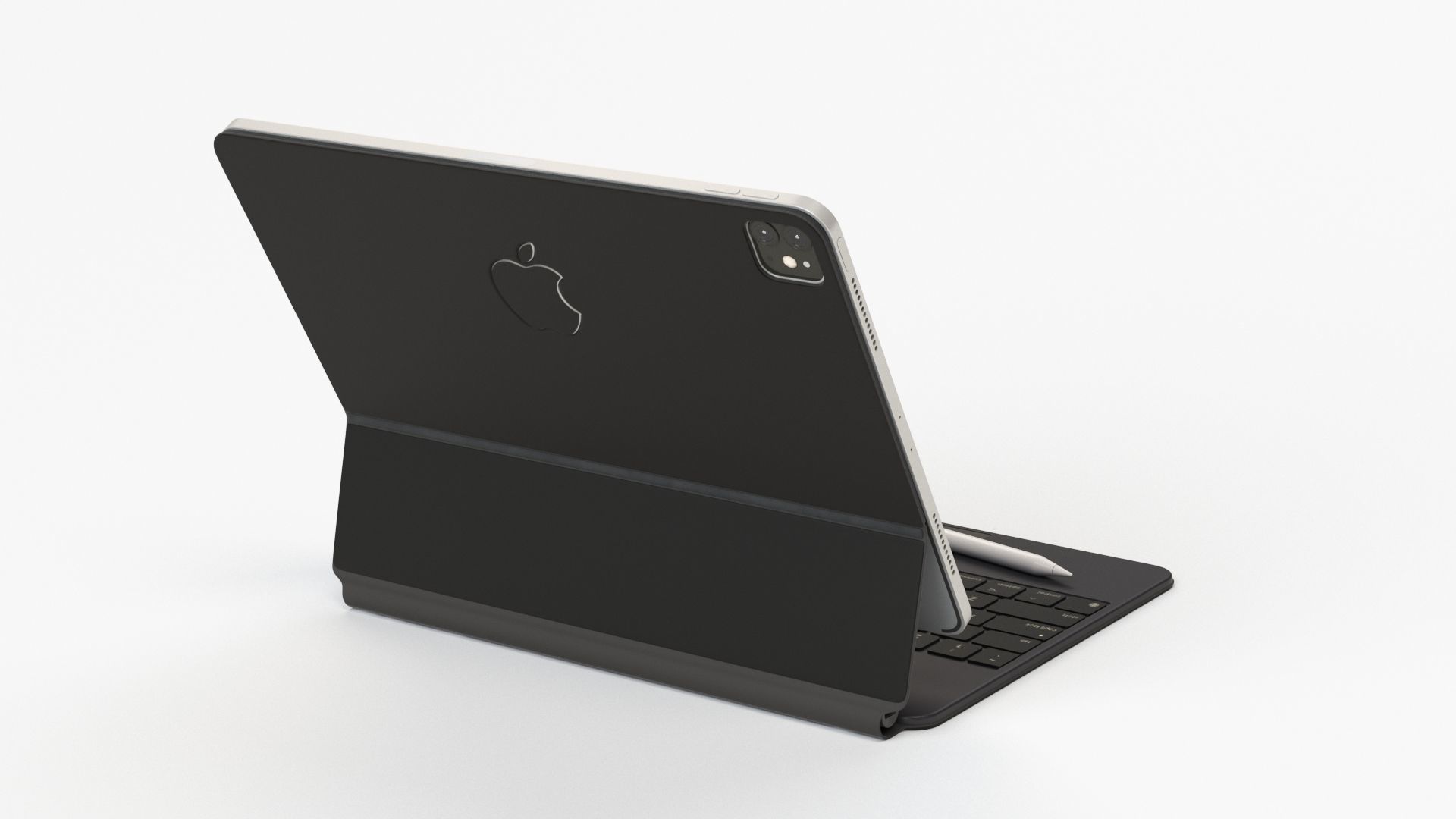 Apple ipad Pro 2020 and Magic Keyboard With apple-pencil 3D model_24
