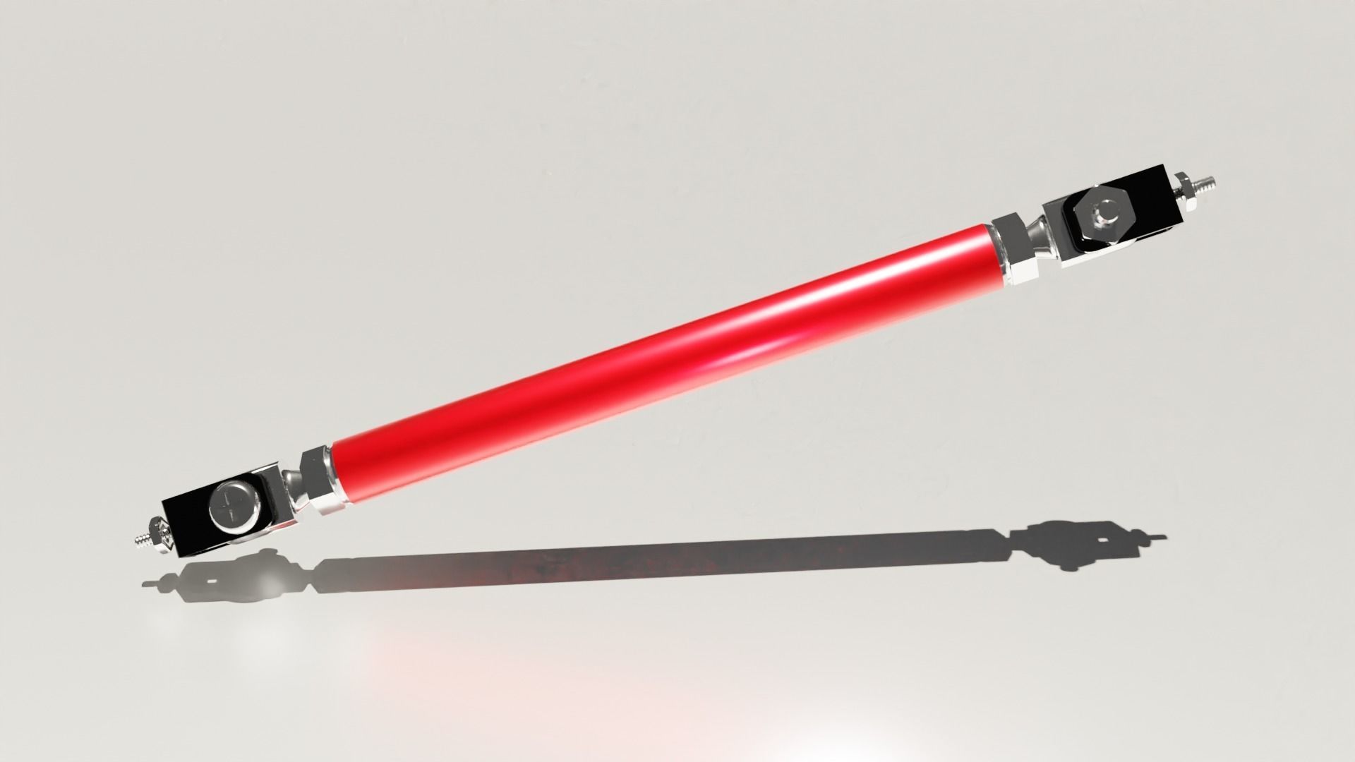 Generic car bumper strut or lip splitter rod Free 3D model_1