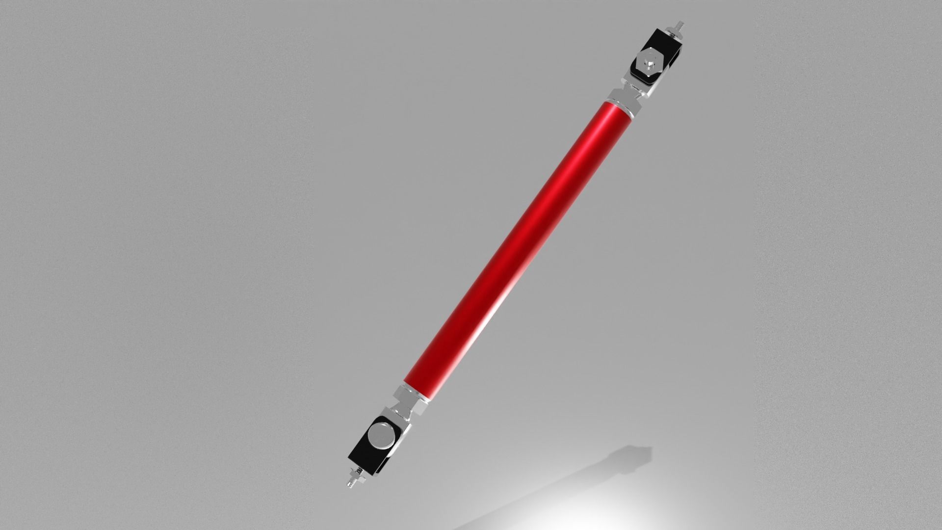 Generic car bumper strut or lip splitter rod Free 3D model_3