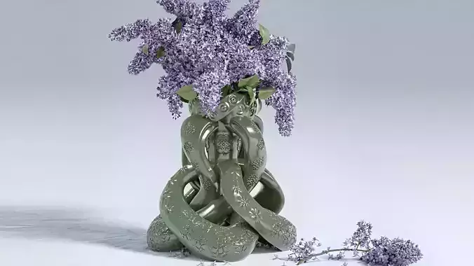 Spiral Knot Flower Vase 3D print model