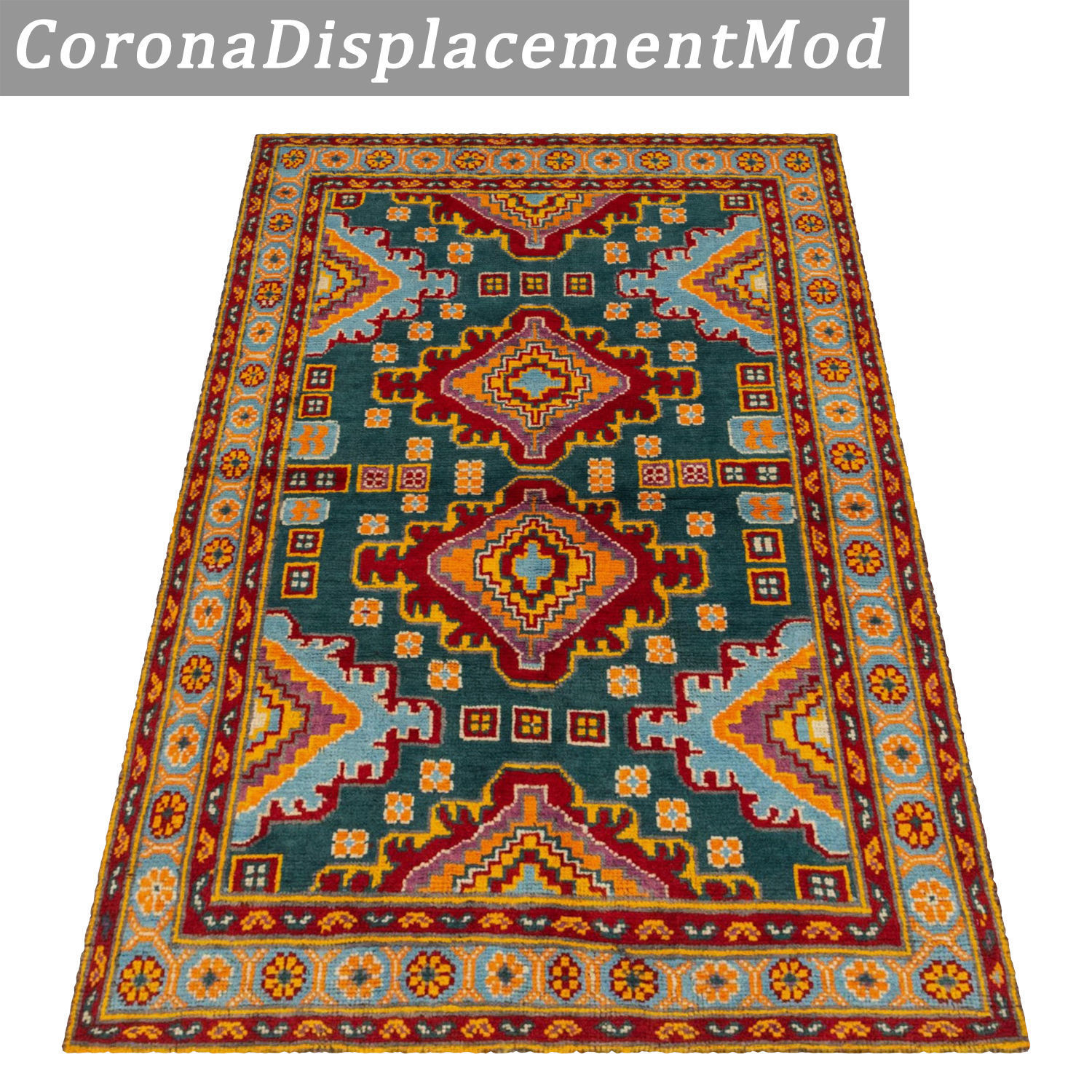 Rug Set 1980 3D model_4