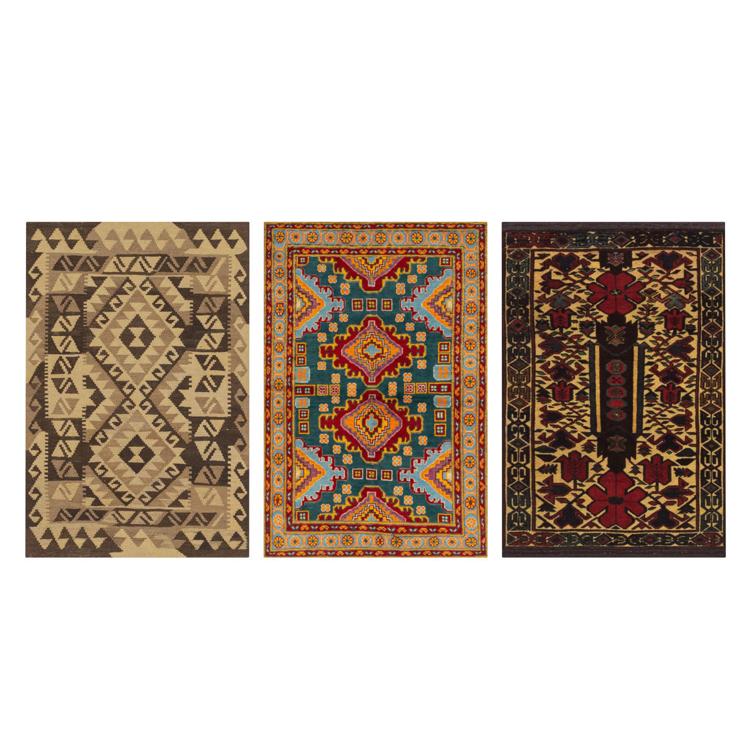Rug Set 1980 3D model_6