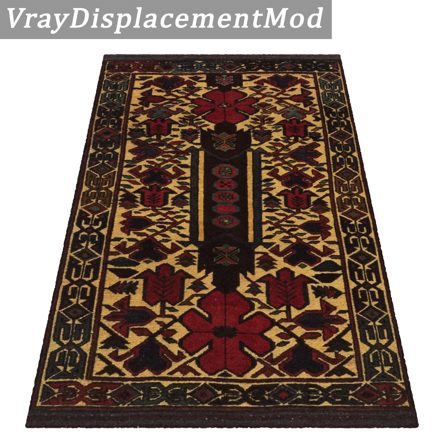 Rug Set 1980 3D model_3