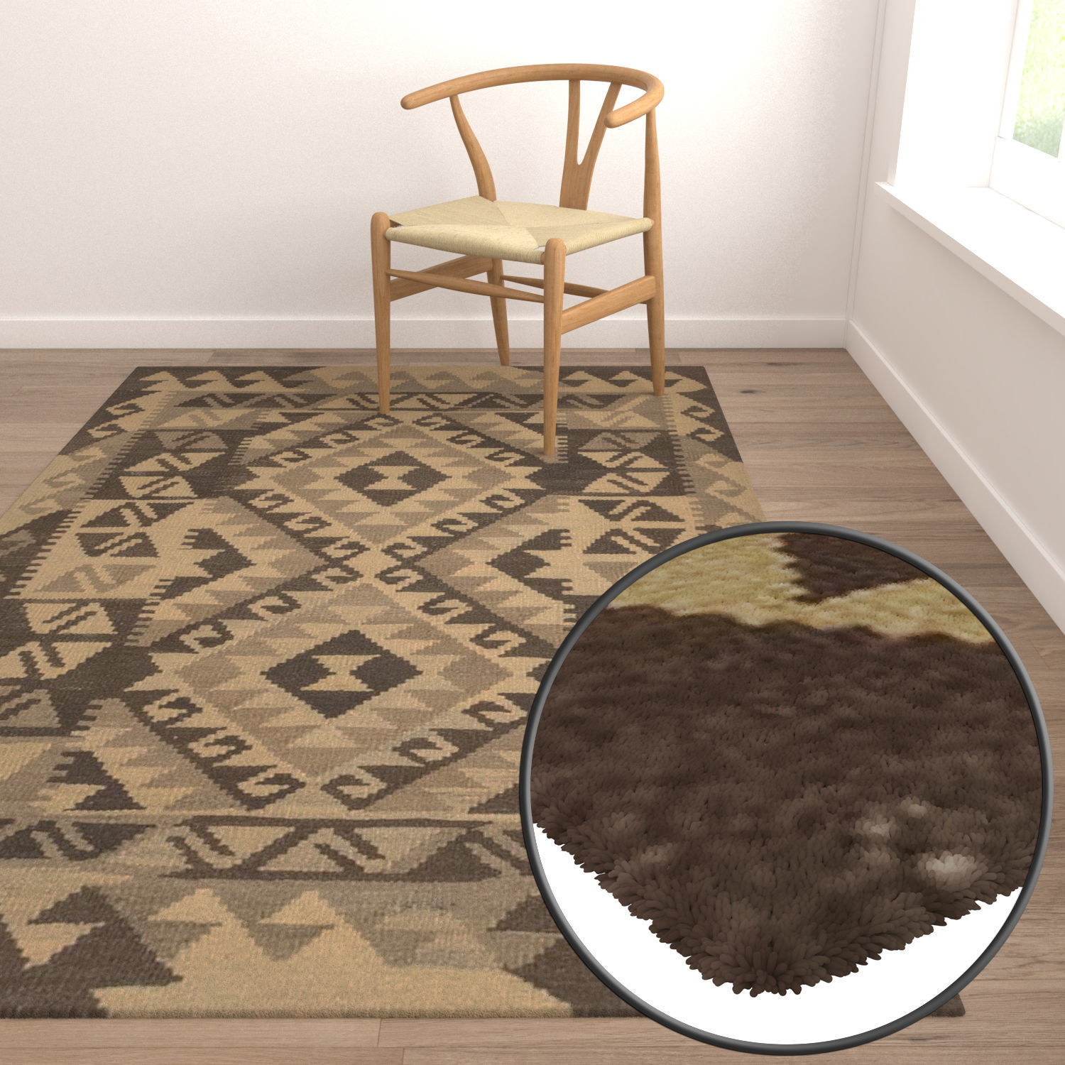 Rug Set 1980 3D model_5
