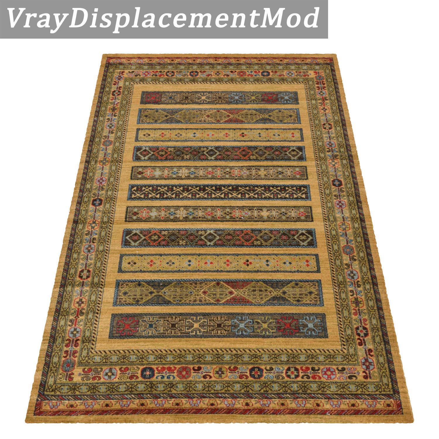Rug Set 1981 3D model_3