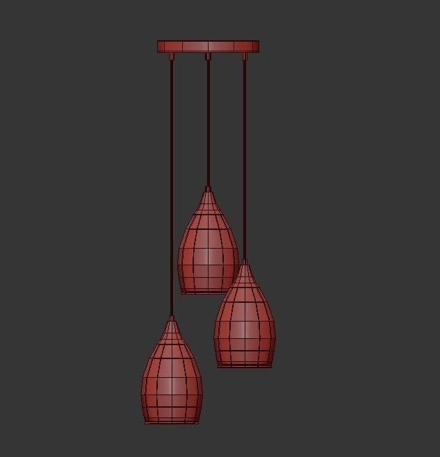 Glass pendant 3D model_4