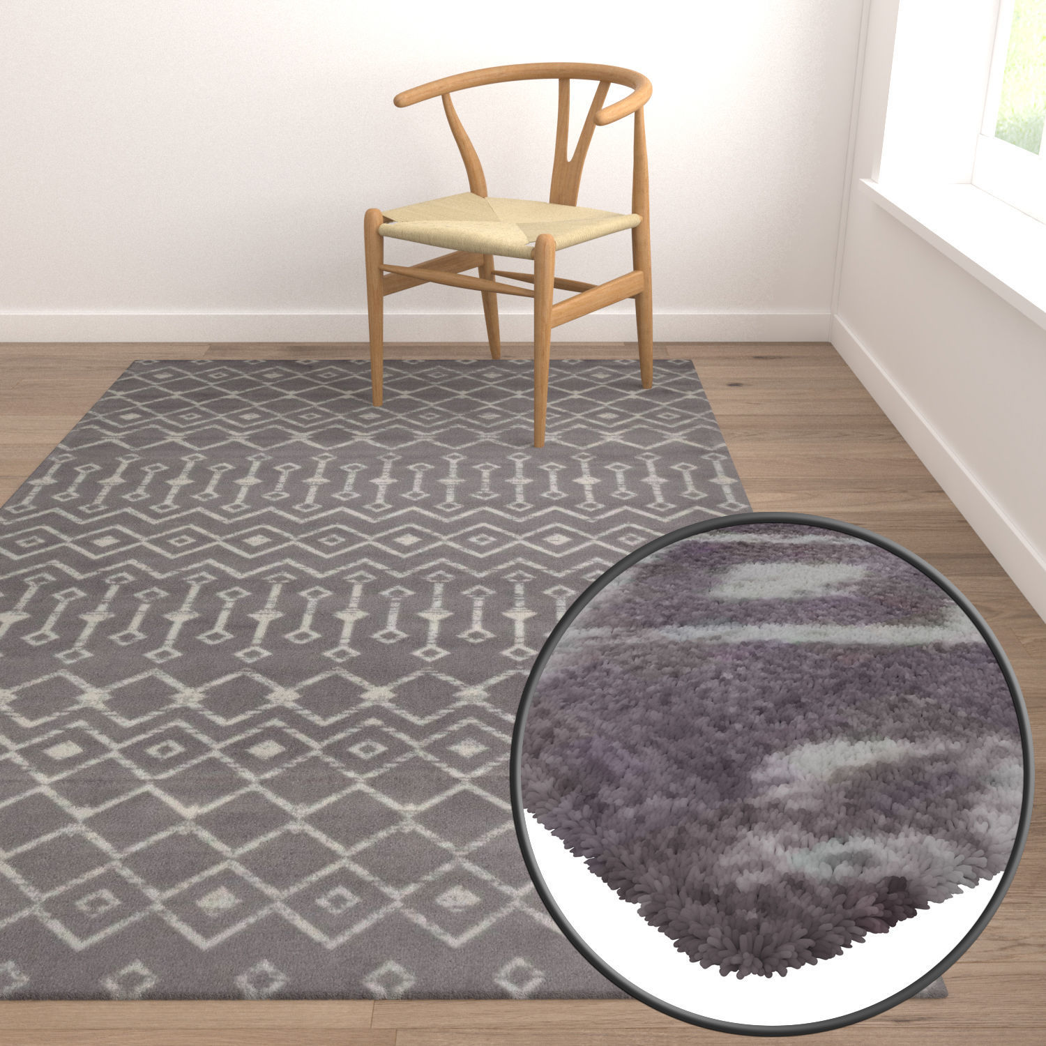 Rug Set 1984 3D model_5