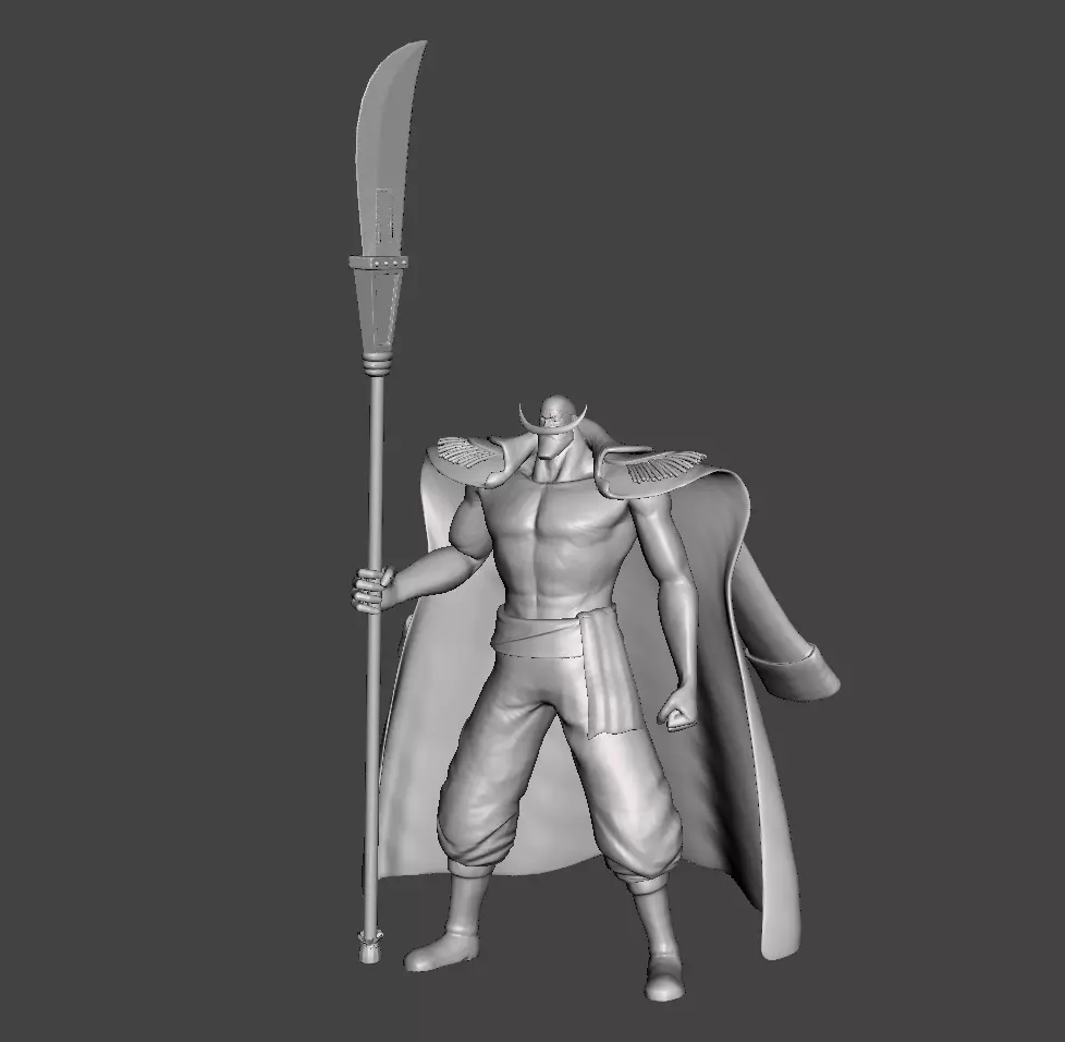 Whitebeard  - One Piece 3D Model 3D print model_0