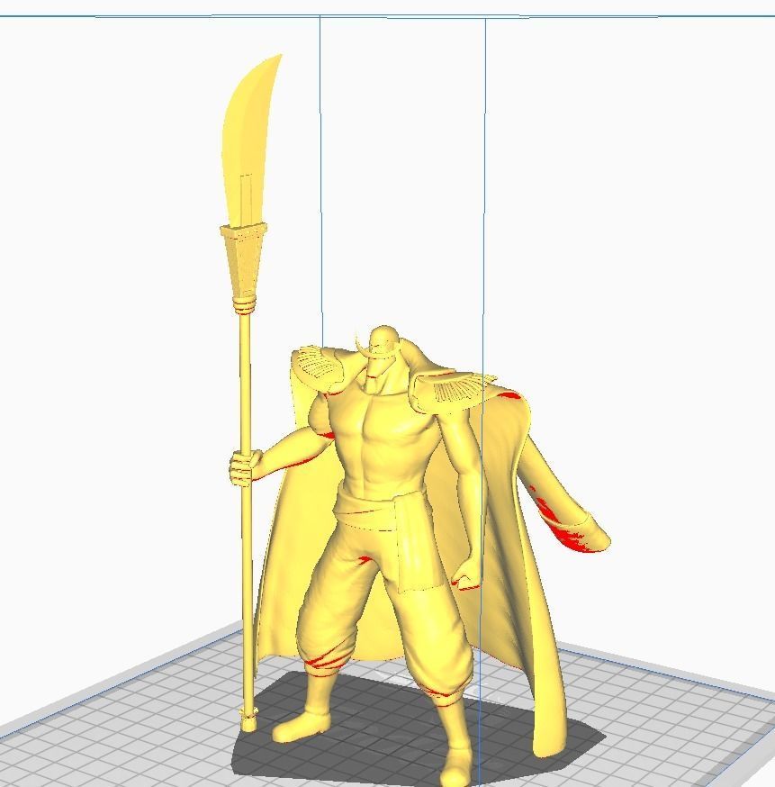 Whitebeard  - One Piece 3D Model 3D print model_2