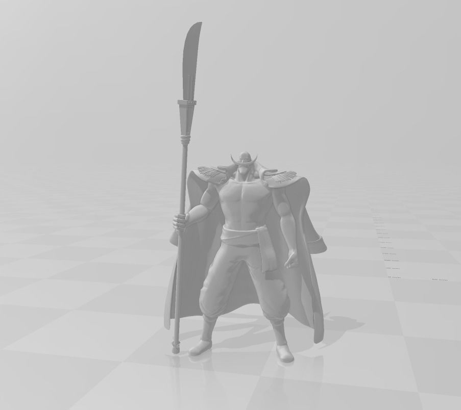 Whitebeard  - One Piece 3D Model 3D print model_1