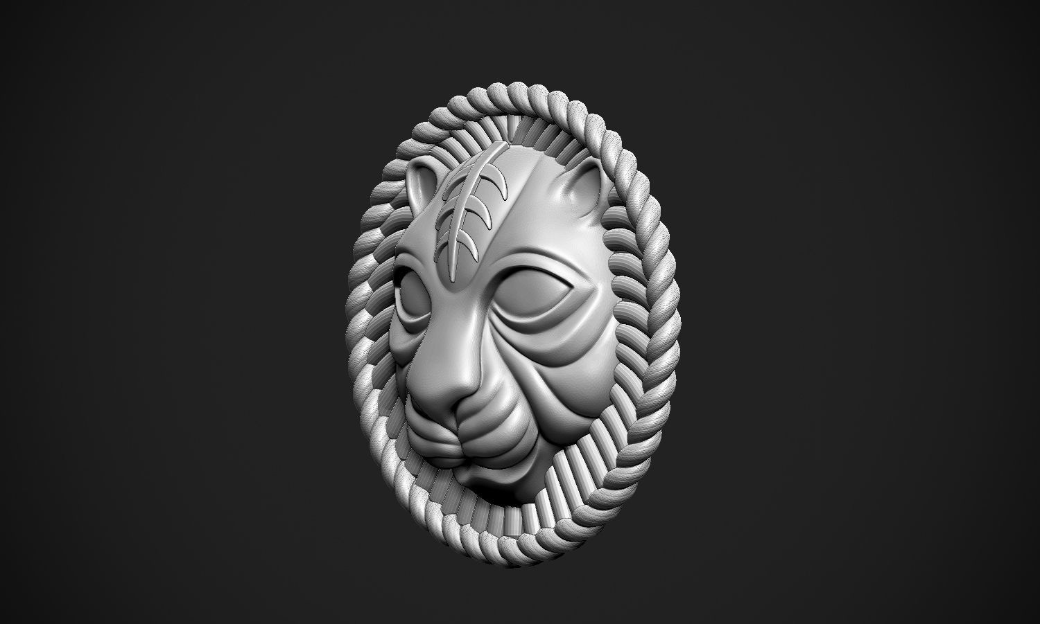 Lion Rounded Free 3D print model_23