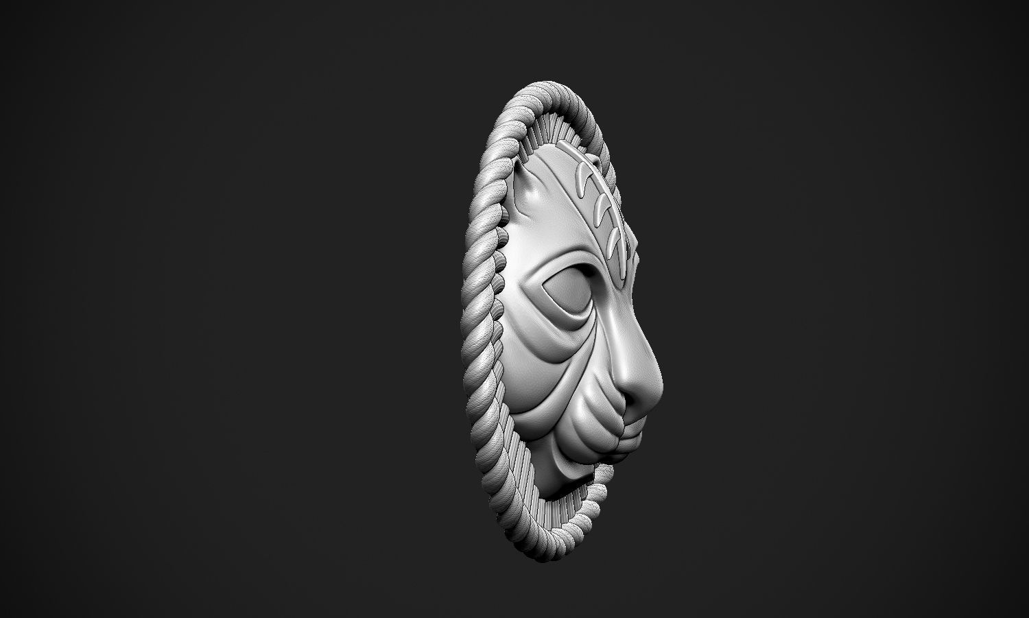 Lion Rounded Free 3D print model_13