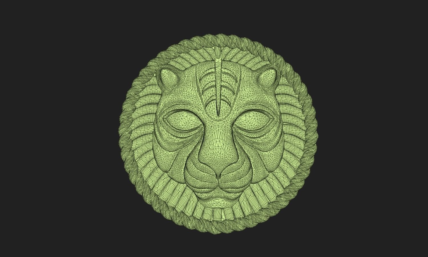 Lion Rounded Free 3D print model_9
