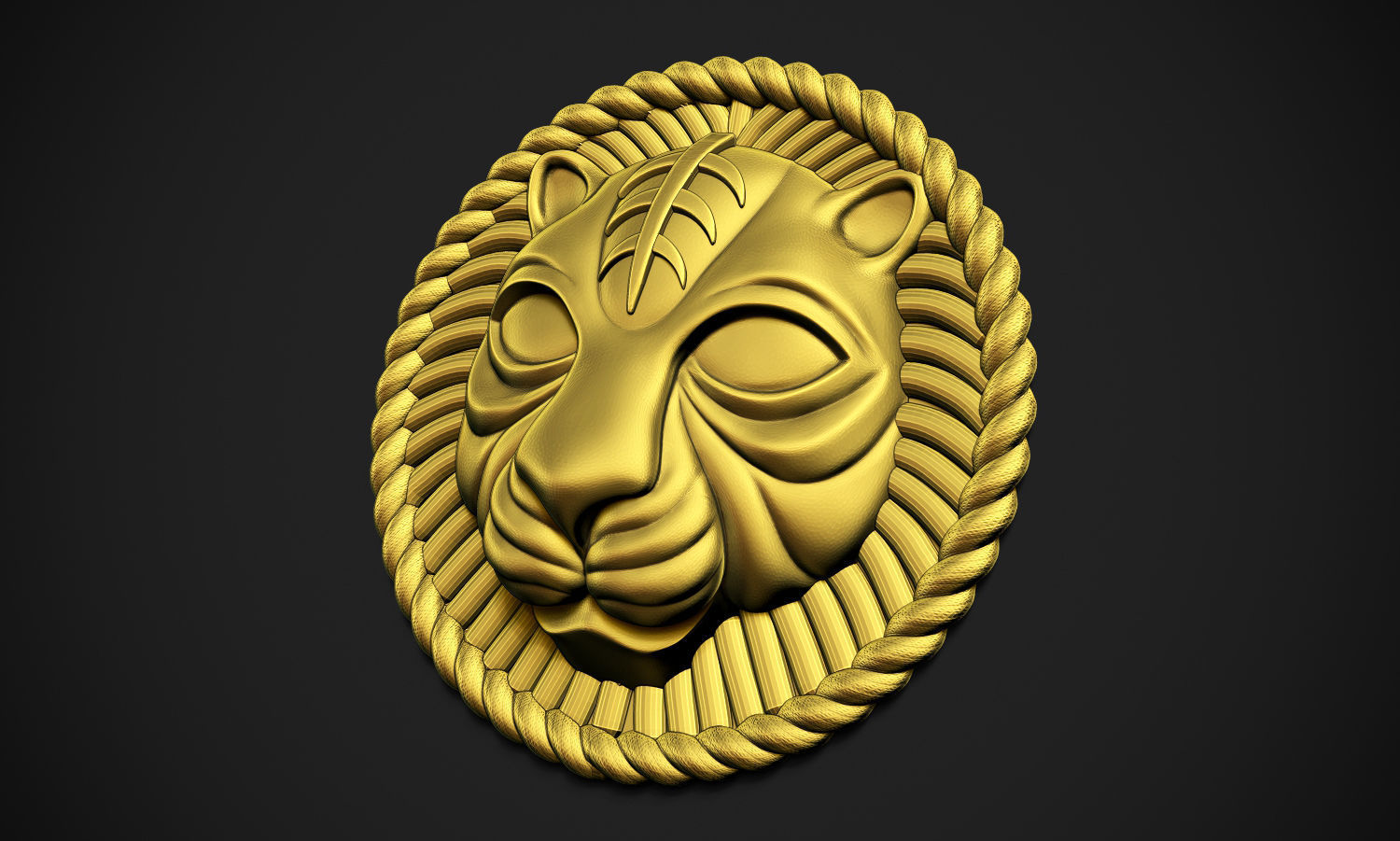 Lion Rounded Free 3D print model_6