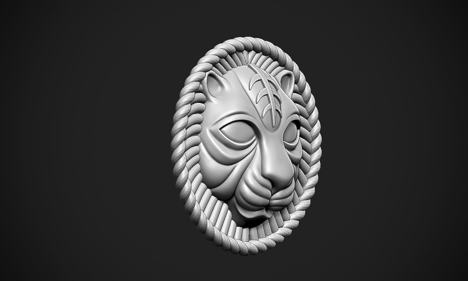 Lion Rounded Free 3D print model_12
