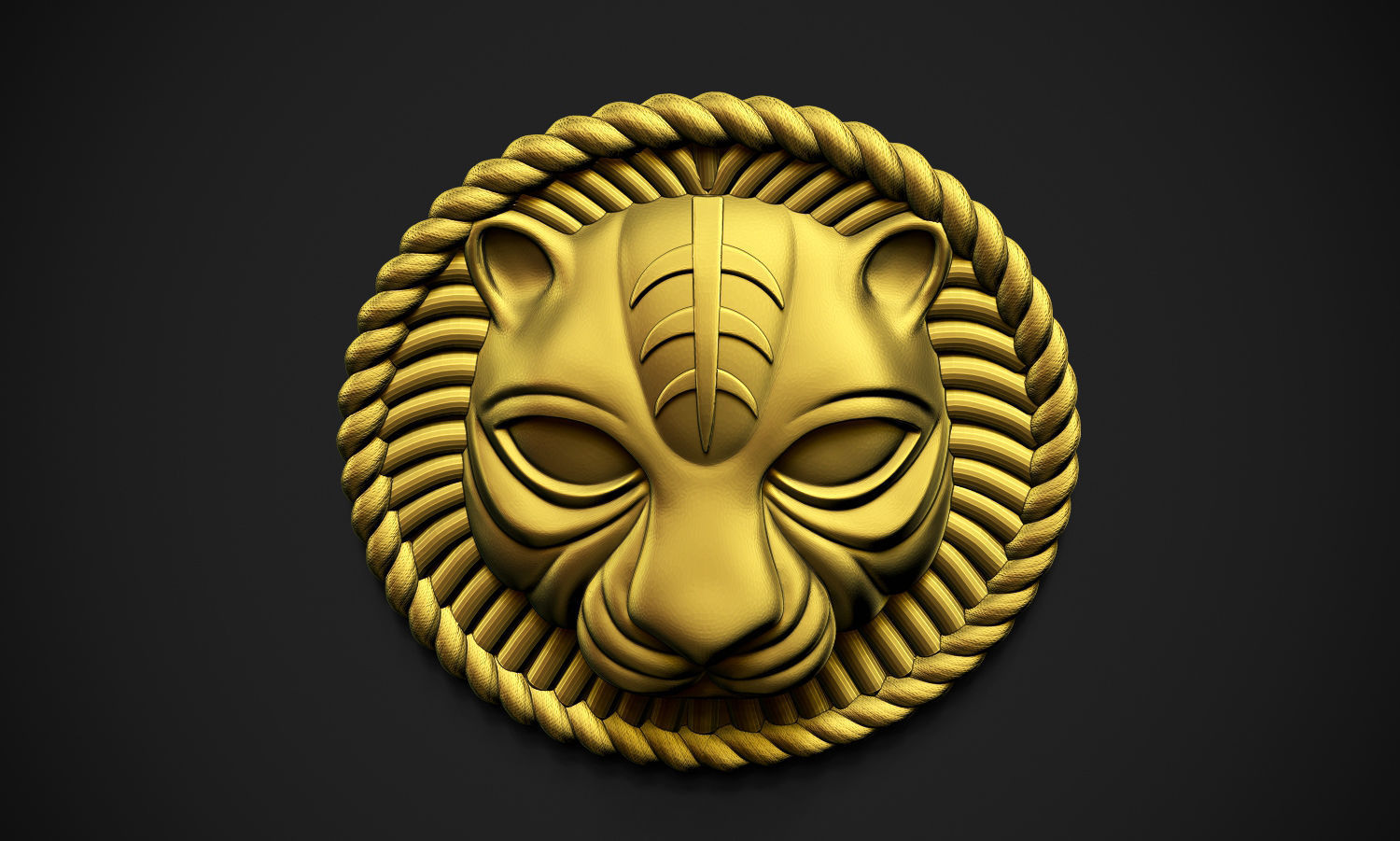 Lion Rounded Free 3D print model_5