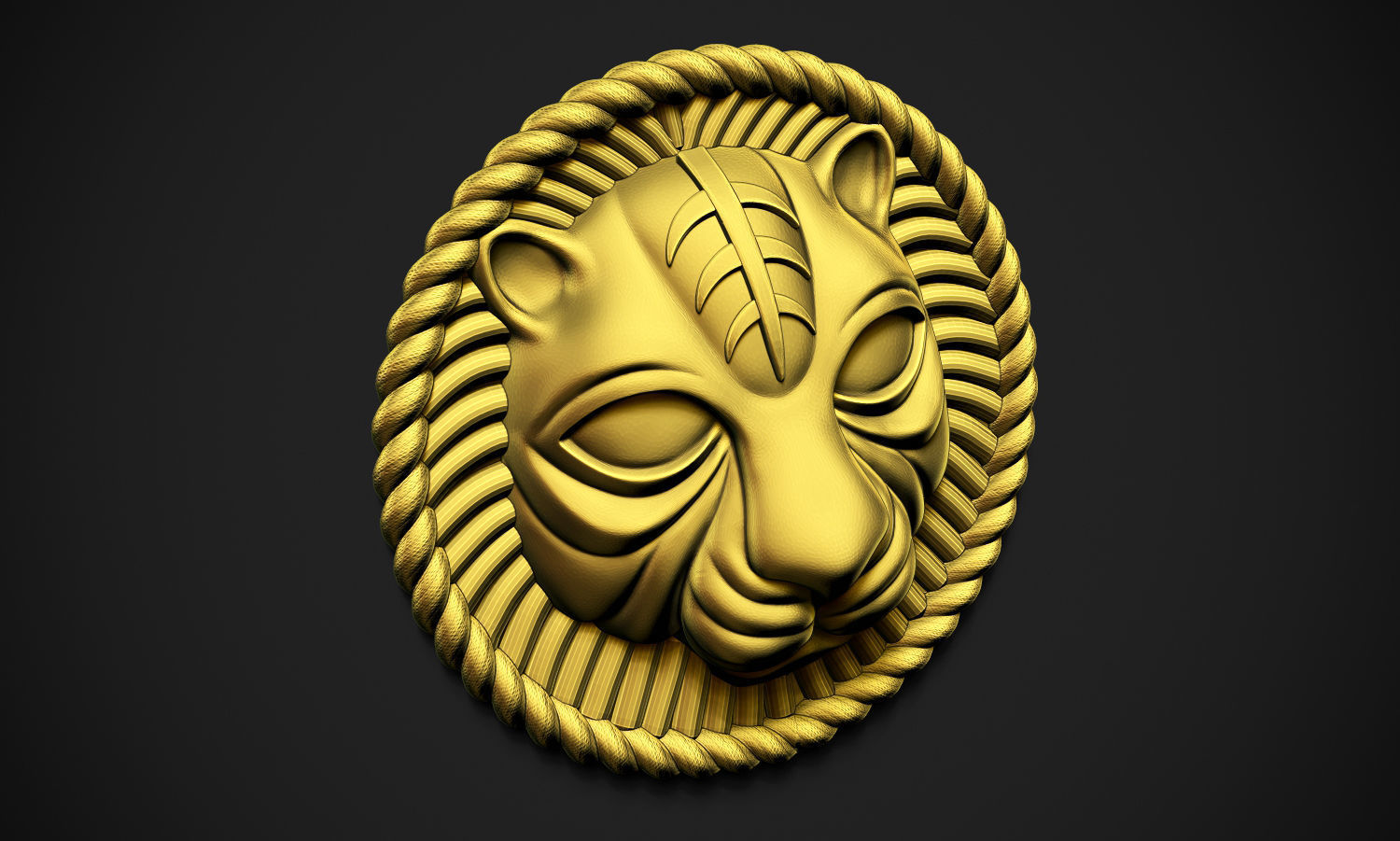 Lion Rounded Free 3D print model_4