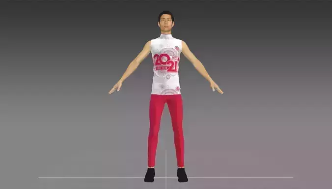meery christmas tree Happy New year Shirt Trouser 3D model
