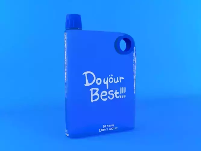 Bottle orange checkered case