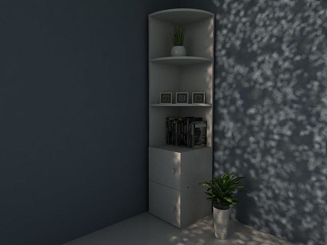 Corner Shelf 3D print model