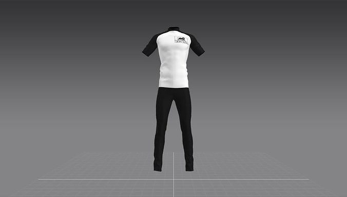 best tshirt trouser  3D model