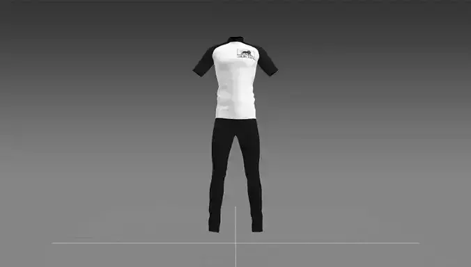 best tshirt trouser  3D model