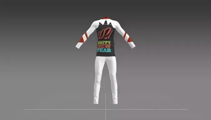 meery christmas tree and Happy New year Shirt Trouser